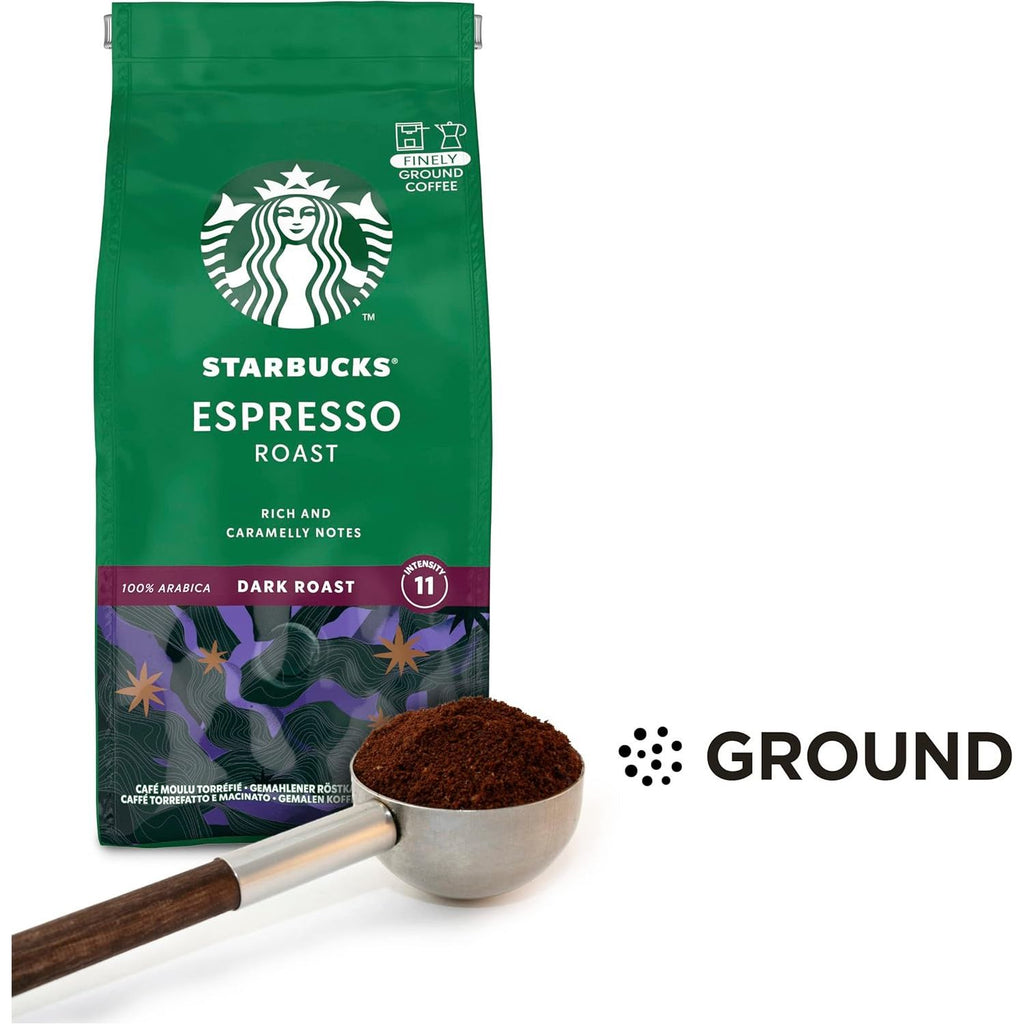 Starbucks Espresso Roast Finely Ground Coffee (200g)