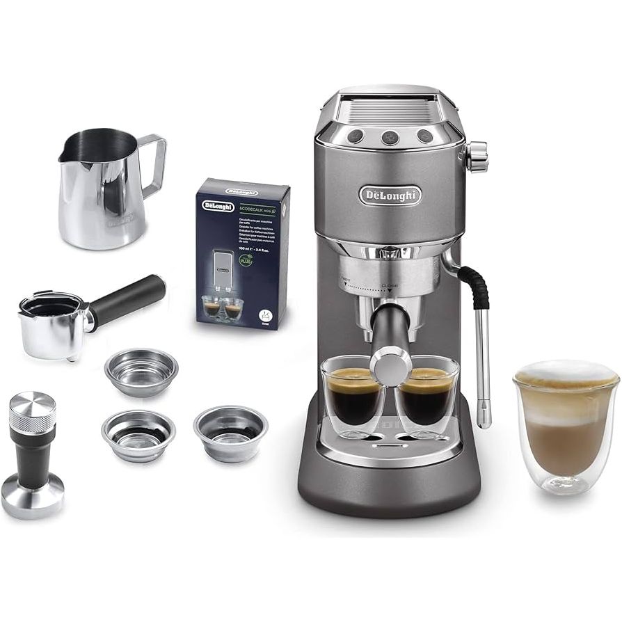 De'Longhi Dedica Style EC885 Espresso Machine, Coffee and Cappuccino Maker