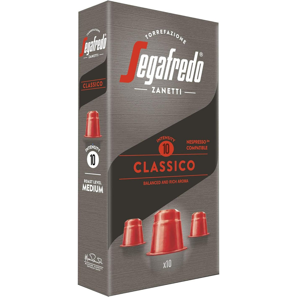 Segafredo Espresso Classico: Nespresso Compatible - 10 Capsule Pack