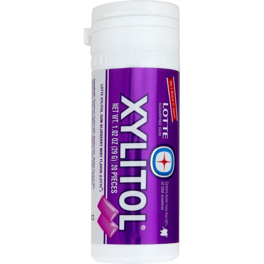 Lotte Xylitol Blueberry Mint Gum 30g