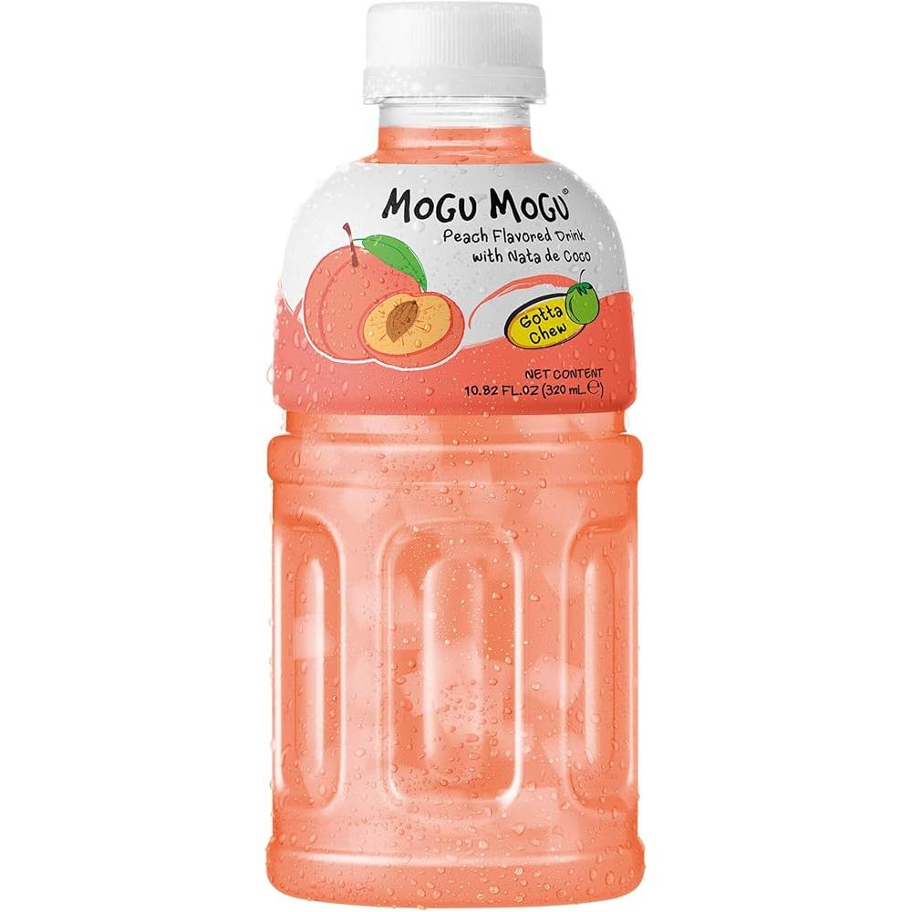 Mogu Mogu Peach Flavoured Drink With Nata De Coco - 320ml