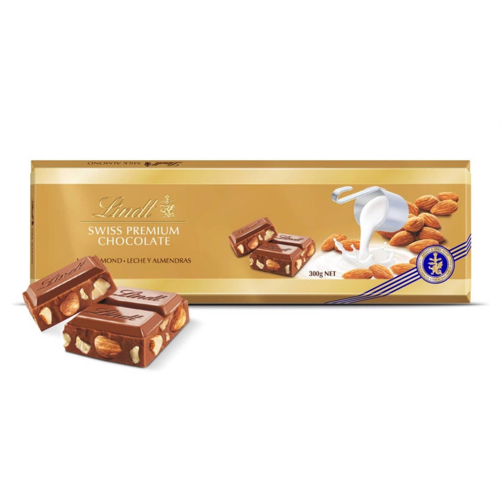 Lindt Milk Chocolate and Almond Tablet 300g