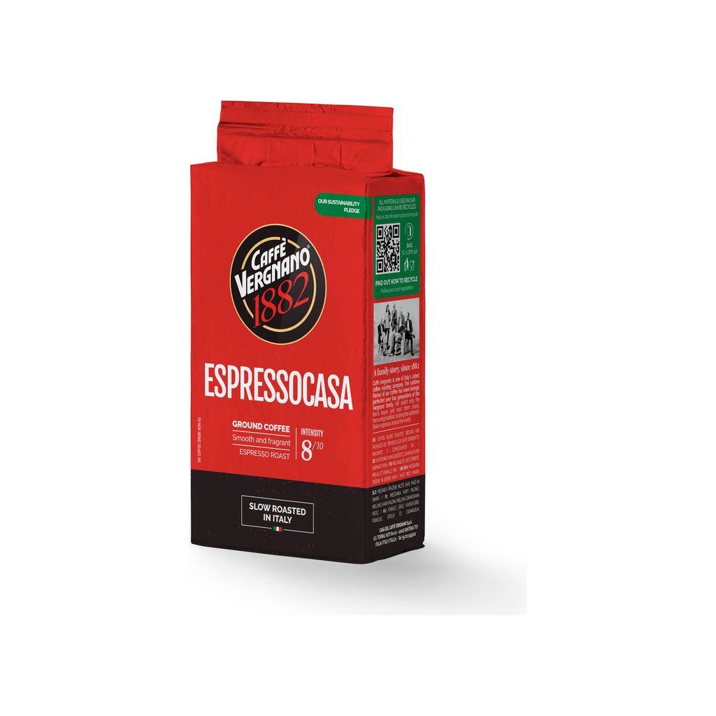 Caffe Vergnano Espresso Casa, Ground Coffee (250g)