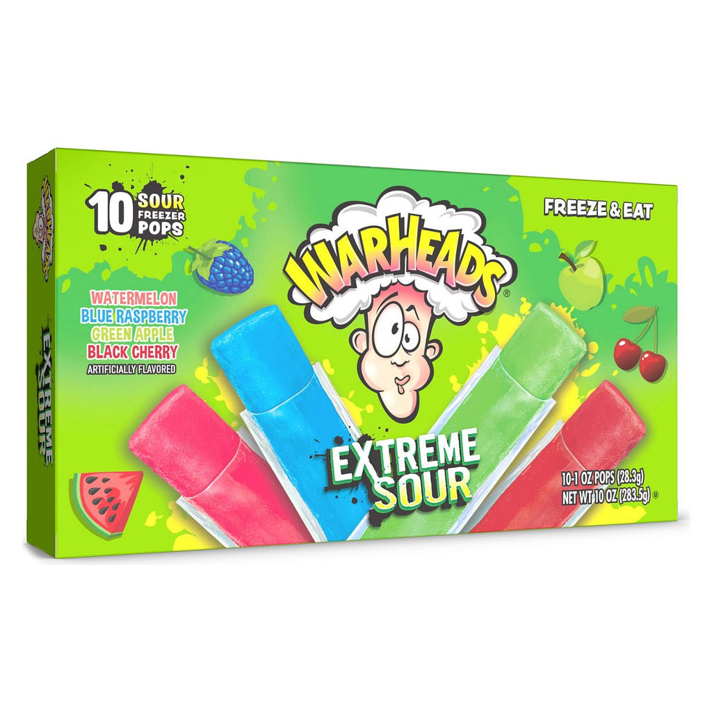 Warheads Extreme Sour Freeze Pops 28.3g, 10-Count