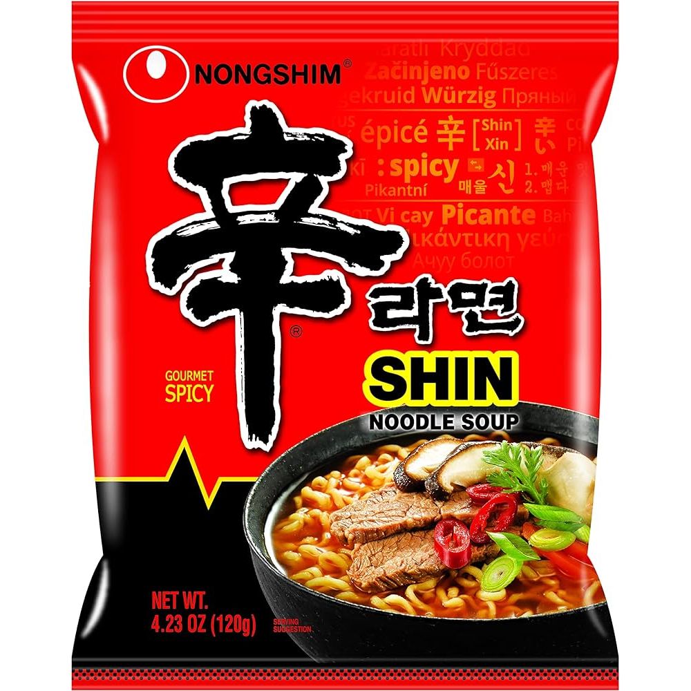 Nongshim Gourmet Spicy Shin Instant Ramen Noodle, 120 g