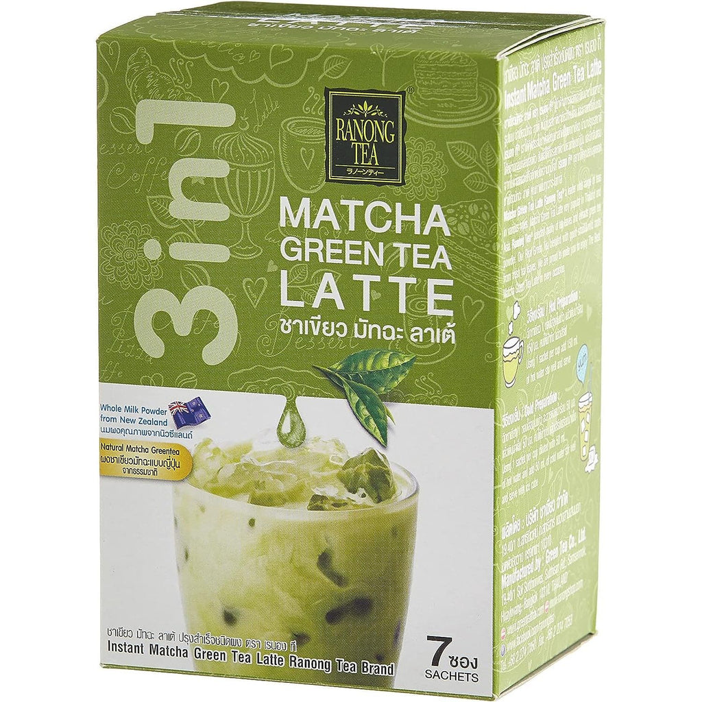 Ranong Tea 3 in 1 Latte Matcha Green Tea - 7 Sachets