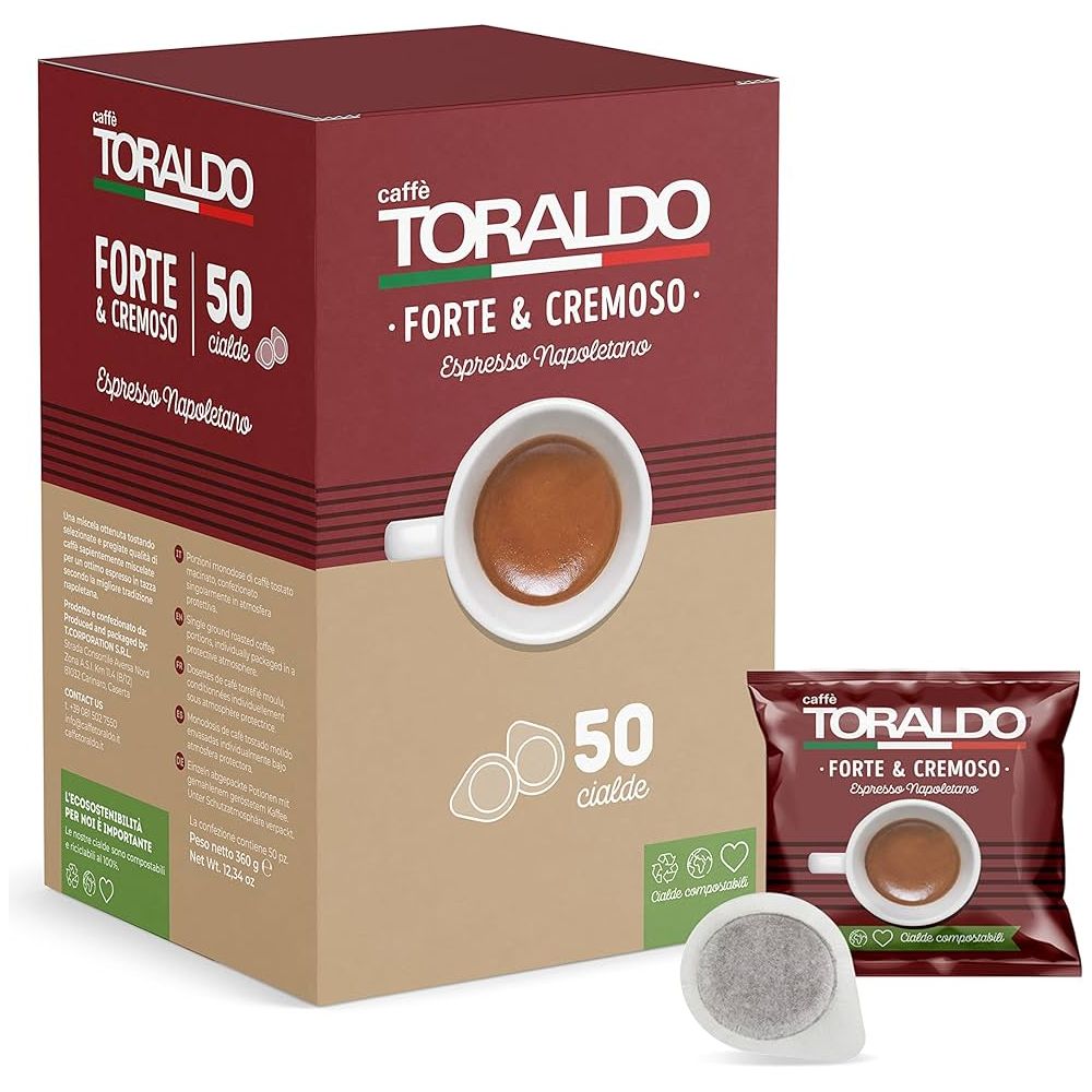 Caffe Toraldo Forte & Cremosa ESE Cialde Pods - 50 Pack