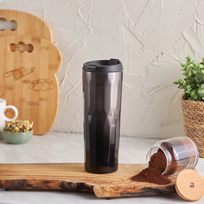 Karaca Joyful Leakproof Steel Thermos Black 500 ml