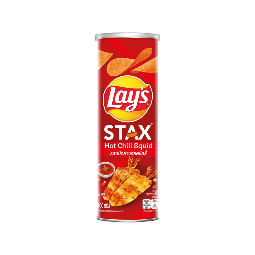 Lays Stax Hot Chili Squid - 100g