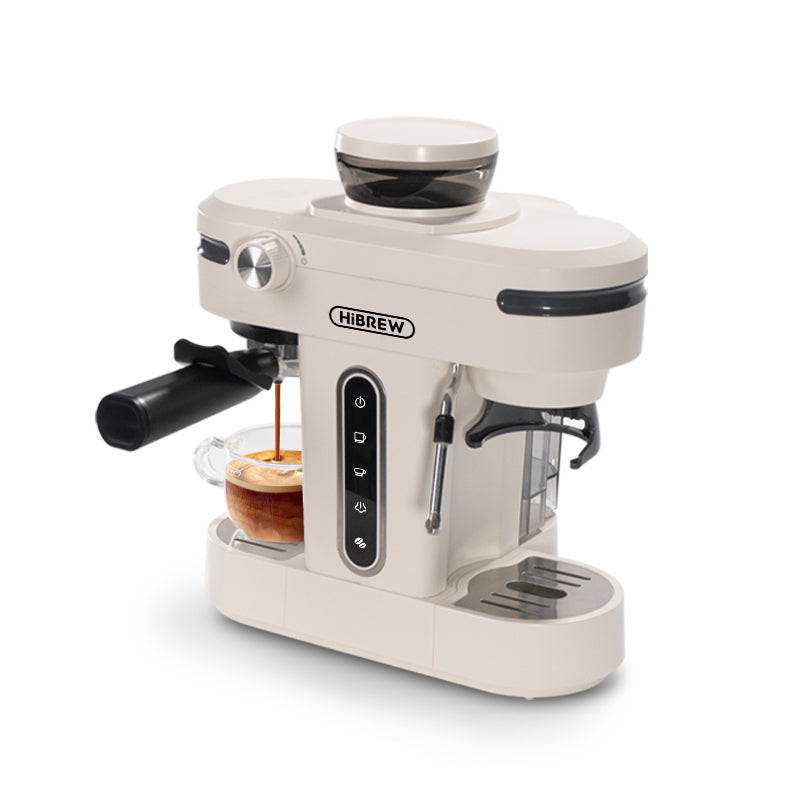 HiBREW SemiAuto Espresso Machine with inegrated Grinder H14 Espresso