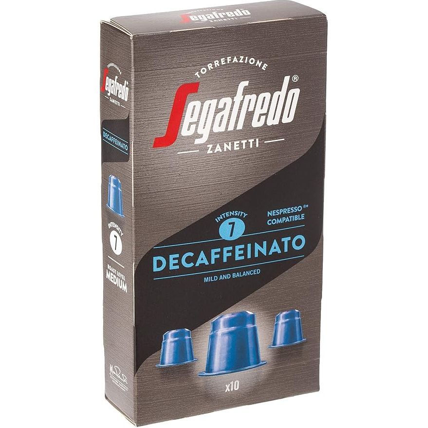 Segafredo Espresso Decaffeinato: Nespresso Compatible - 10 Capsule Pack