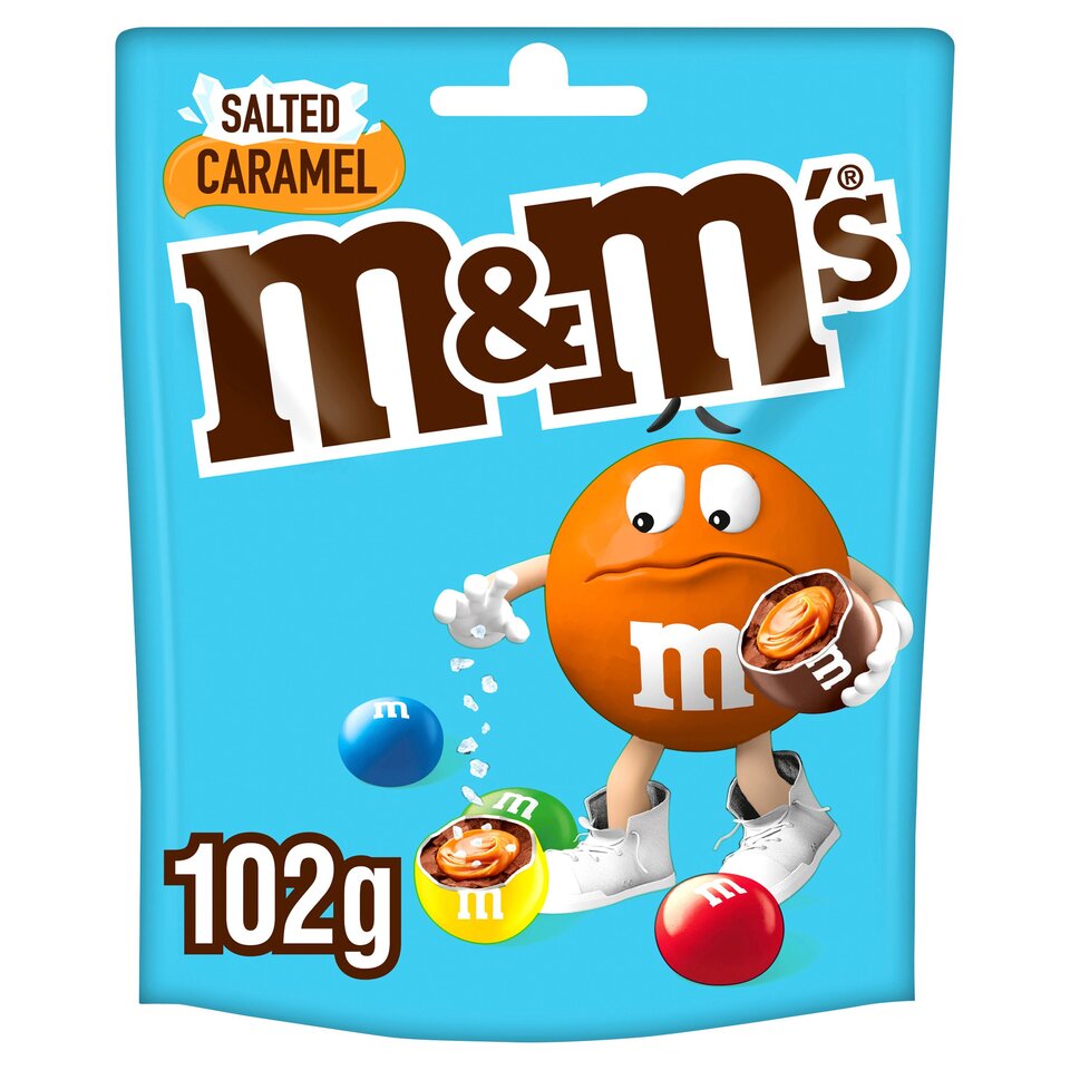 M&M's Salted Caramel & Milk Chocolate Bag - 102g