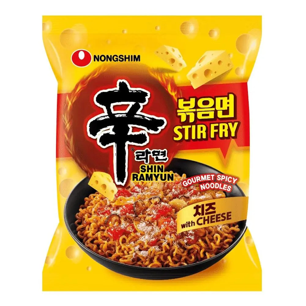 Nongshim Noodles Stir Fry Shin Ramyun Cheese Flavor 136 G