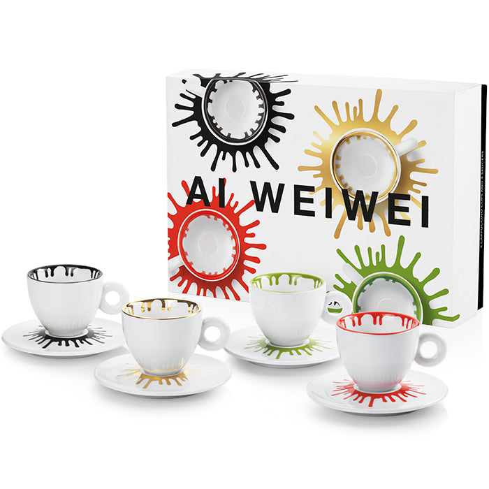 Cappuccino Cups Ai Weiwei illy Art Collection Set of 4