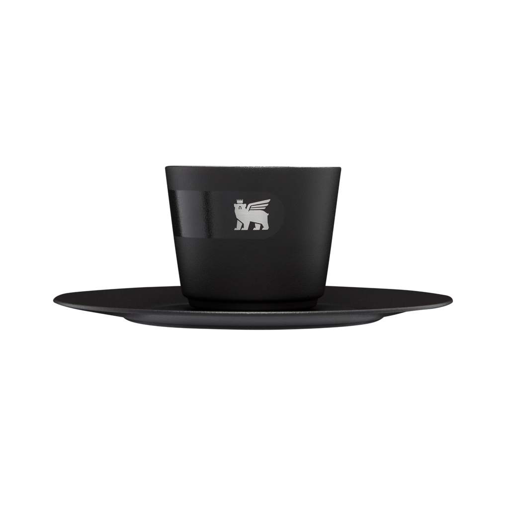 Stanley The daybreak demitasse cup & stillness saucer: Black - 2.2 oz