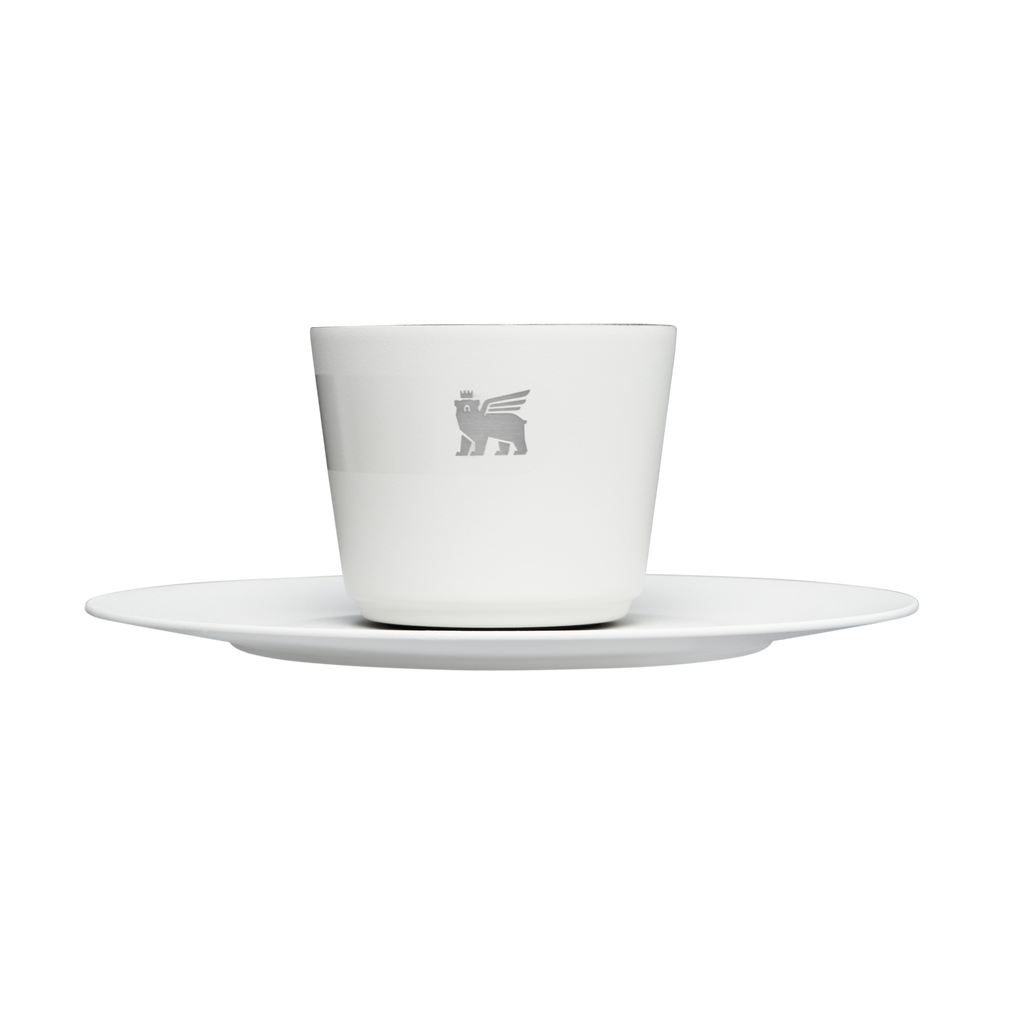 Stanley The daybreak demitasse cup & stillness saucer: White - 2.2 oz