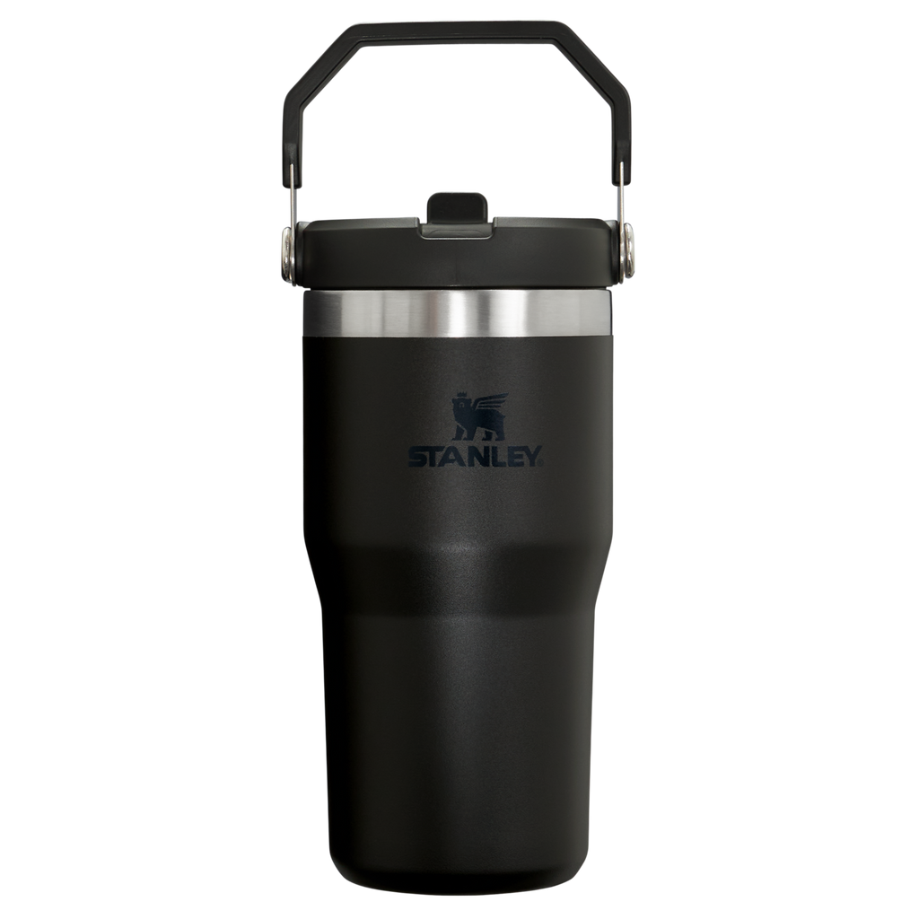 The IceFlow Flip Straw Tumbler: 20 OZ - Black 2.0