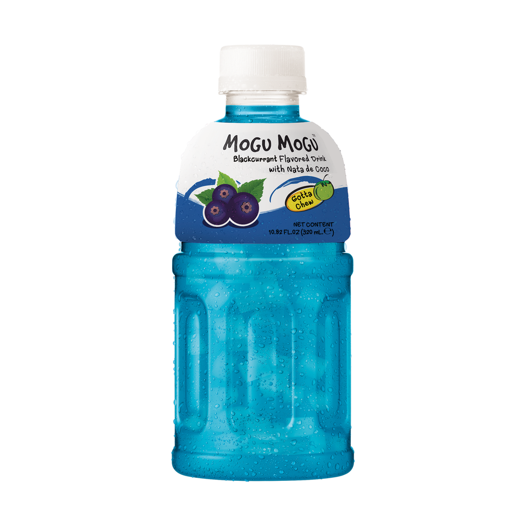 Mogu Mogu Blackcurrant Flavoured Drink with Nata de Coco  - 320ml