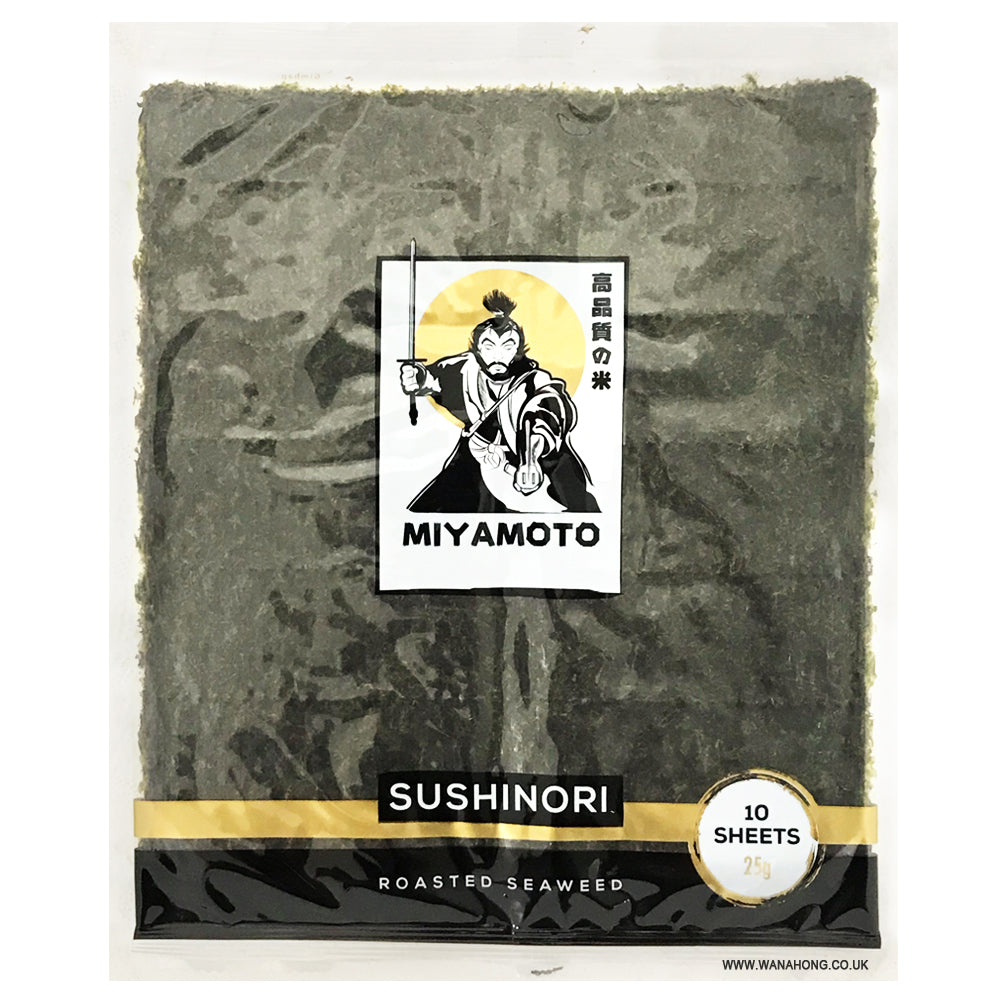 MIYAMOTO Sushi Nori (Roasted Seaweed) - 10 Sheets