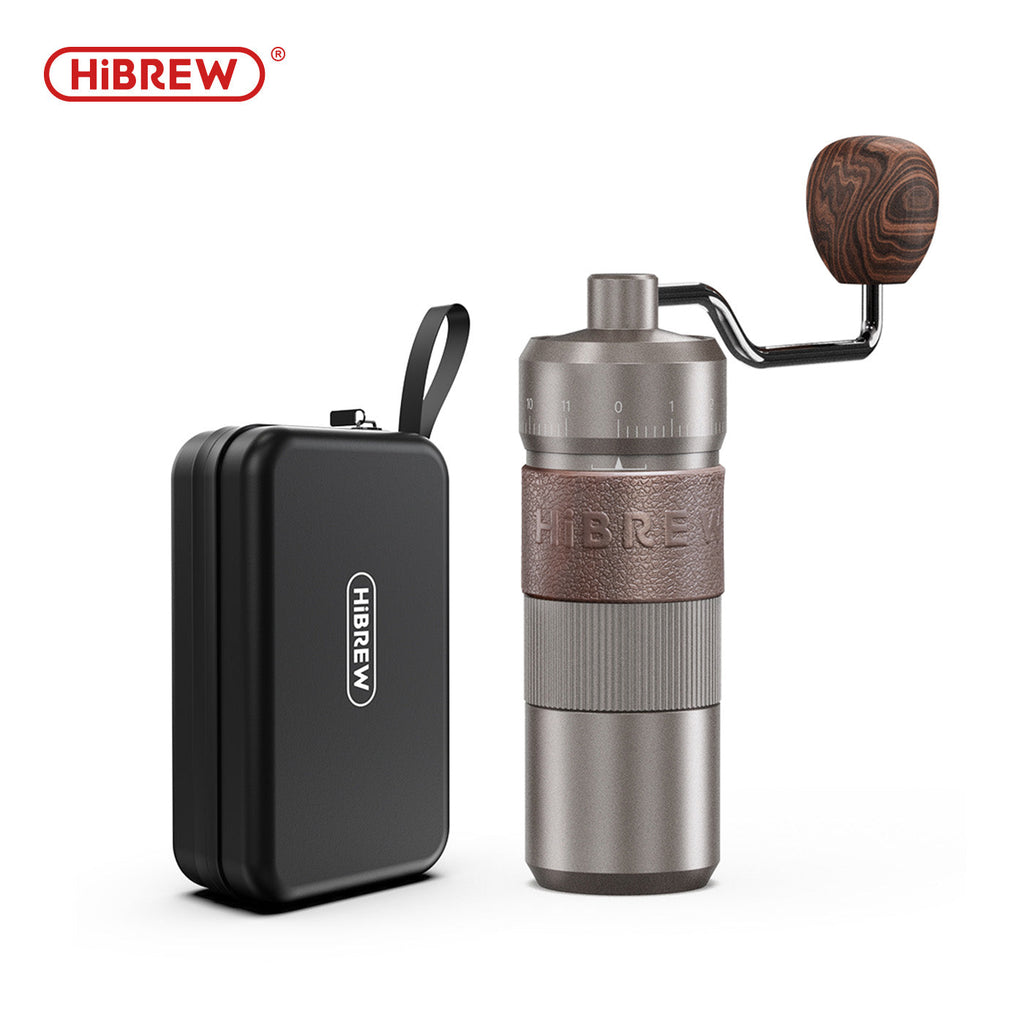 HiBREW G4B - Conical Burr Handheld Grinder with external Adjustment
