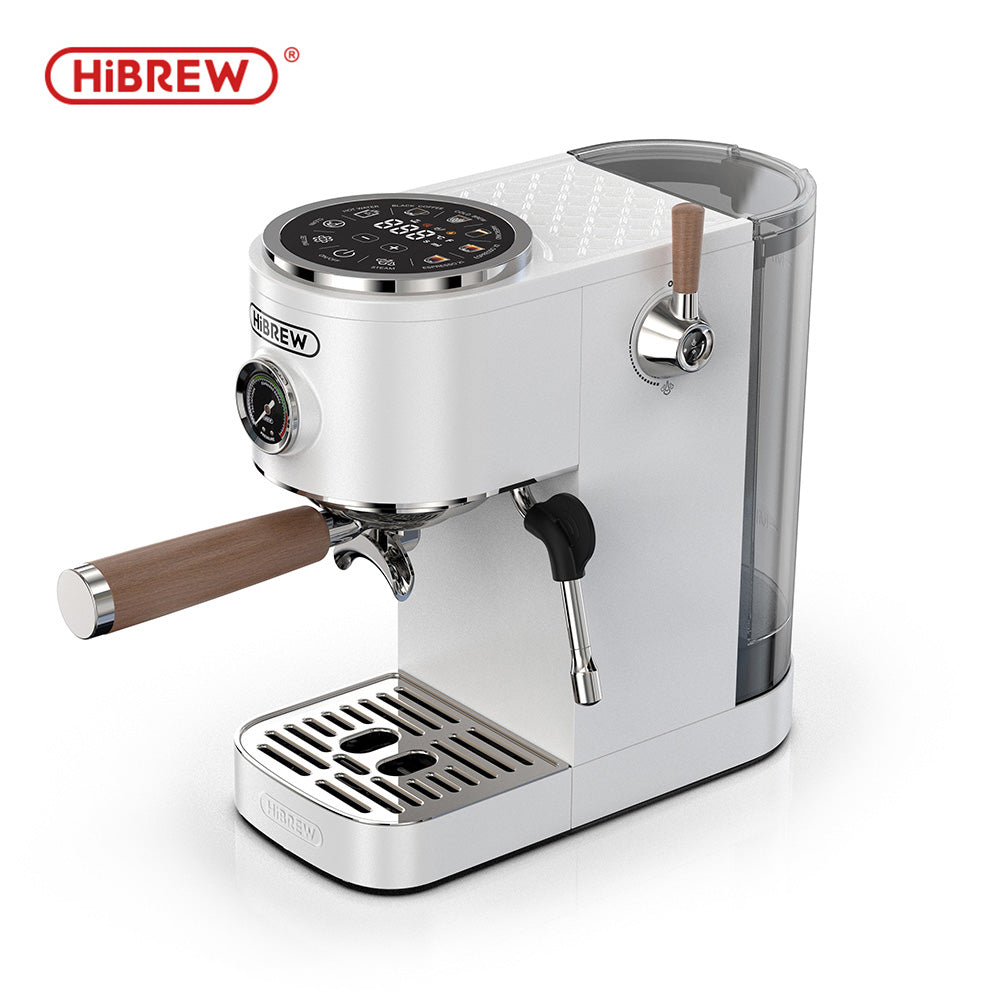 HiBREW H13 Dual Boiler Espresso Machine with Touchscreen - Creamy White