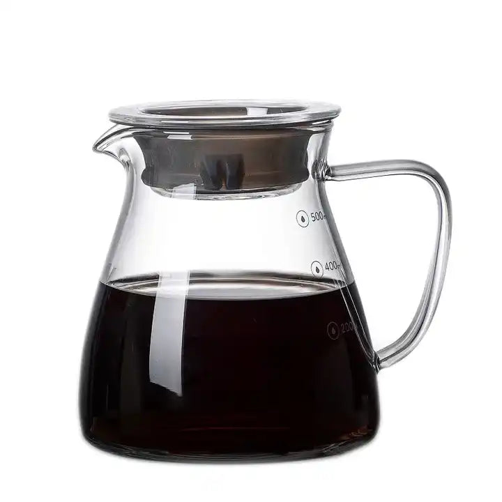 Pour Over Glass Coffee Pot for v60 Pour over Maker - 300ml