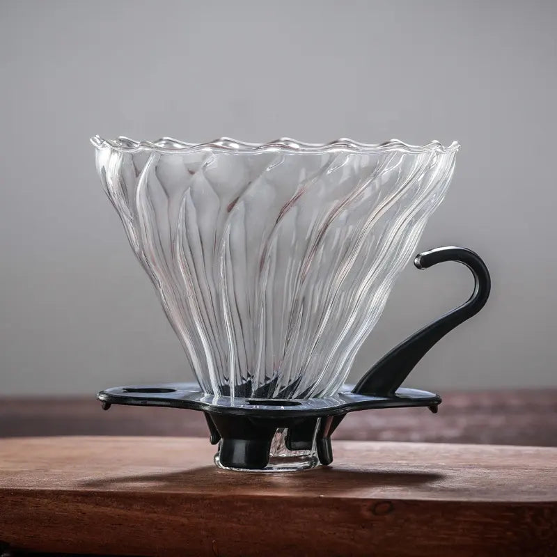 Glass Coffee Filter for V60 Pour Over Cofee Maker
