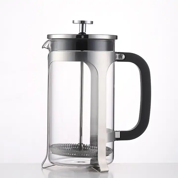 ELFP011 Stainless Steel & Glass French Press Coffee Maker - 350ml