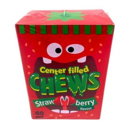 Center Filled Chews Strawberry Flavour 160g