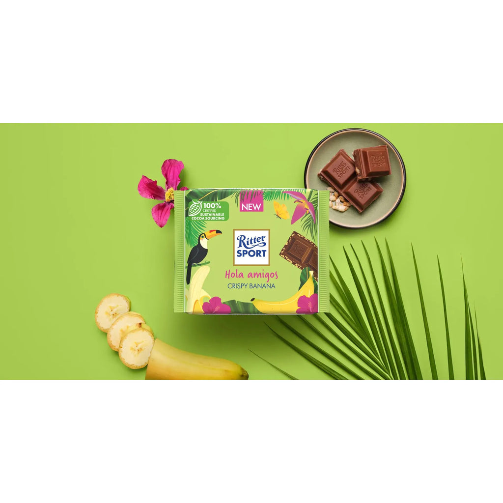 Ritter SPORT 'Hola amigos' Crispy Banana - 100g