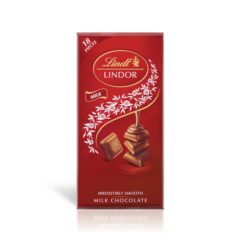 Lindt Lindor Milk Chocolate Singles Bar - 100g