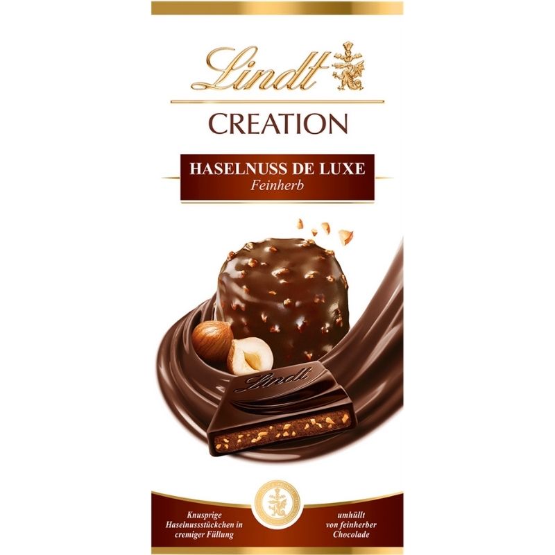 Lindt Creation Hazelnut Deluxe Chocolate &More Delights Bar -150g