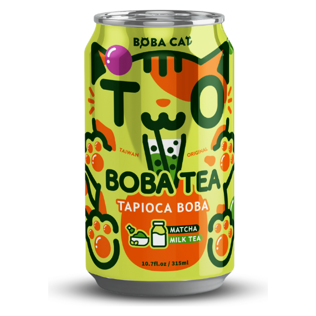 Boba Cat Tapioca Matcha Boba Tea - 315ml