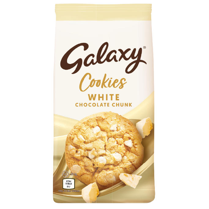 Galaxy White Chocolate Chunk Cookies - 180g