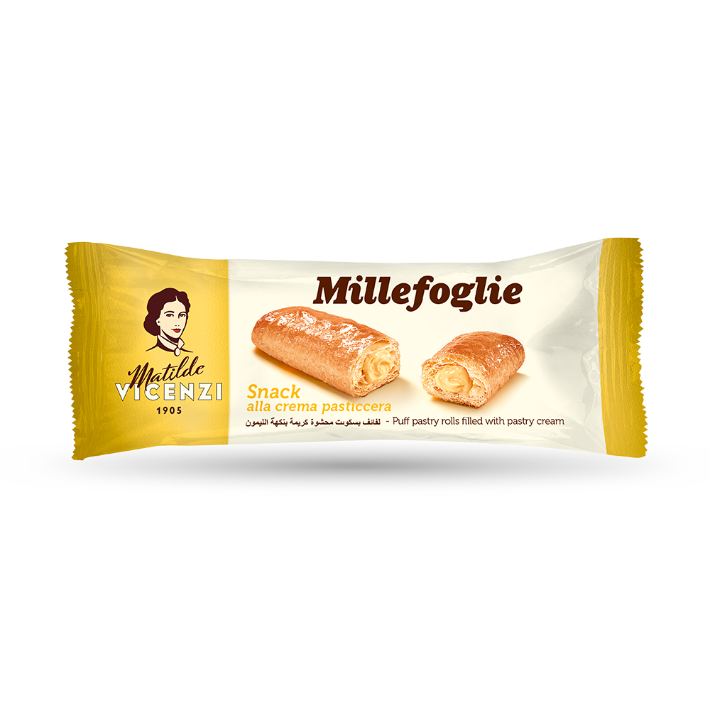 Matilde Vicenzi Puff Pastry Roll with  Pastry Cream 25g