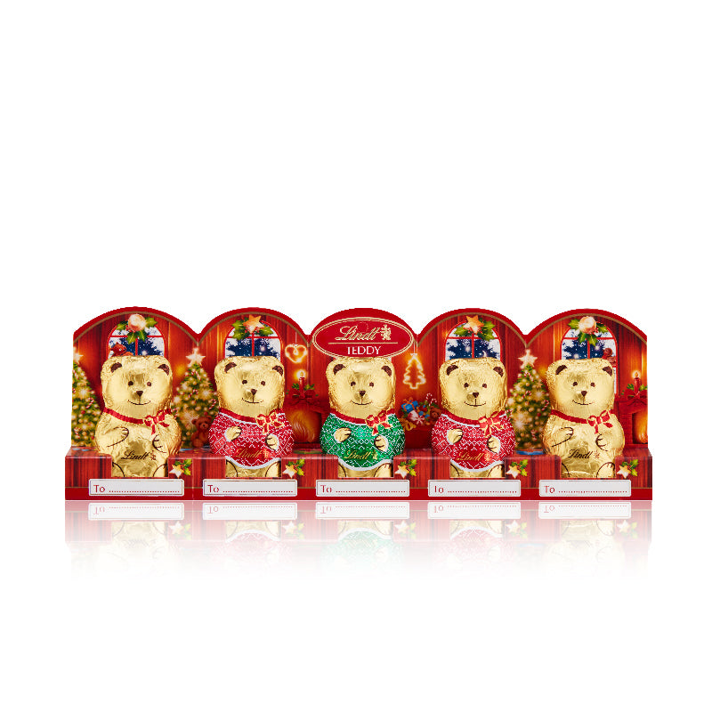 Lindt Milk Chocolate Teddy 5 Pack - 50g