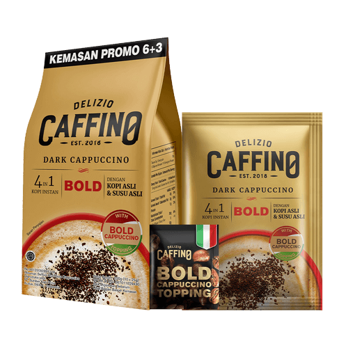 Caffino Bold Dark Cappucino Pouch 25gx7