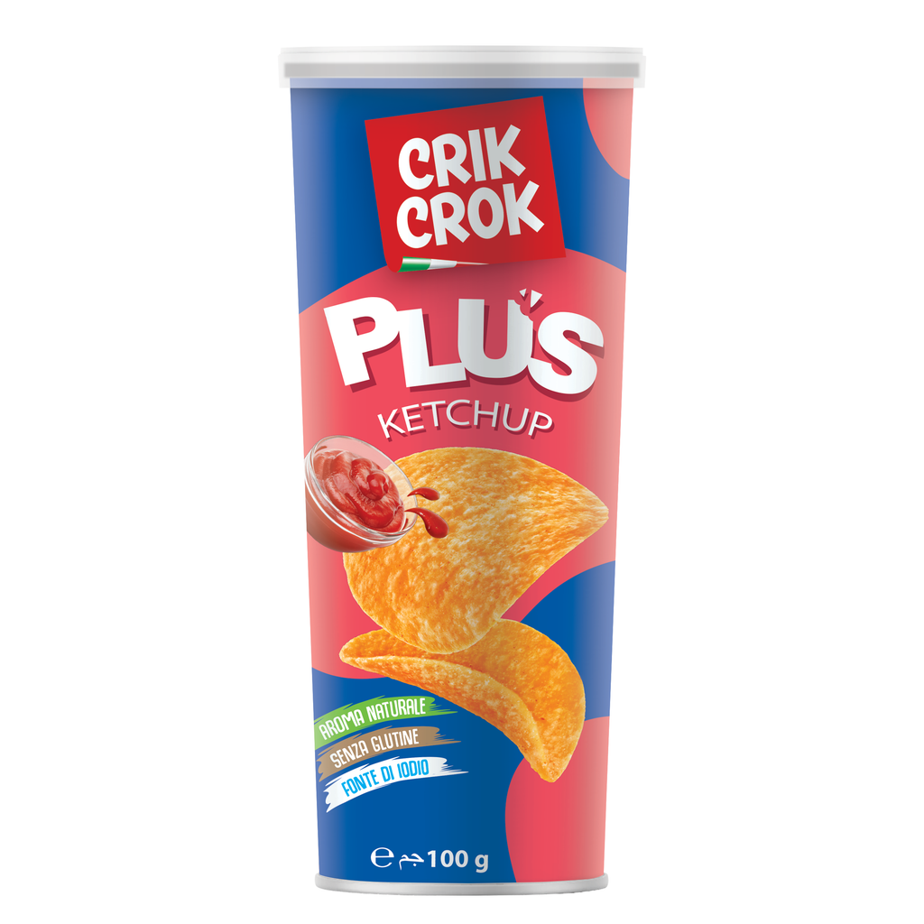 CRIK CROK Plus Ketchup Chips - 100g