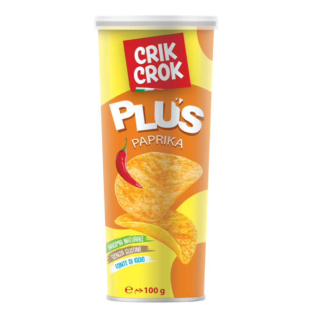 CRIK CROK Plus Paprika Chips - 100g