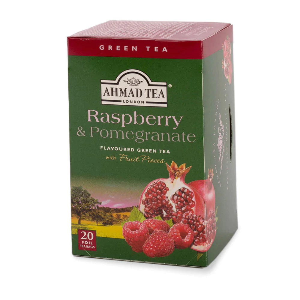 Ahmad Tea Raspberry & Pomegranate Green Tea  - Teabags (20)