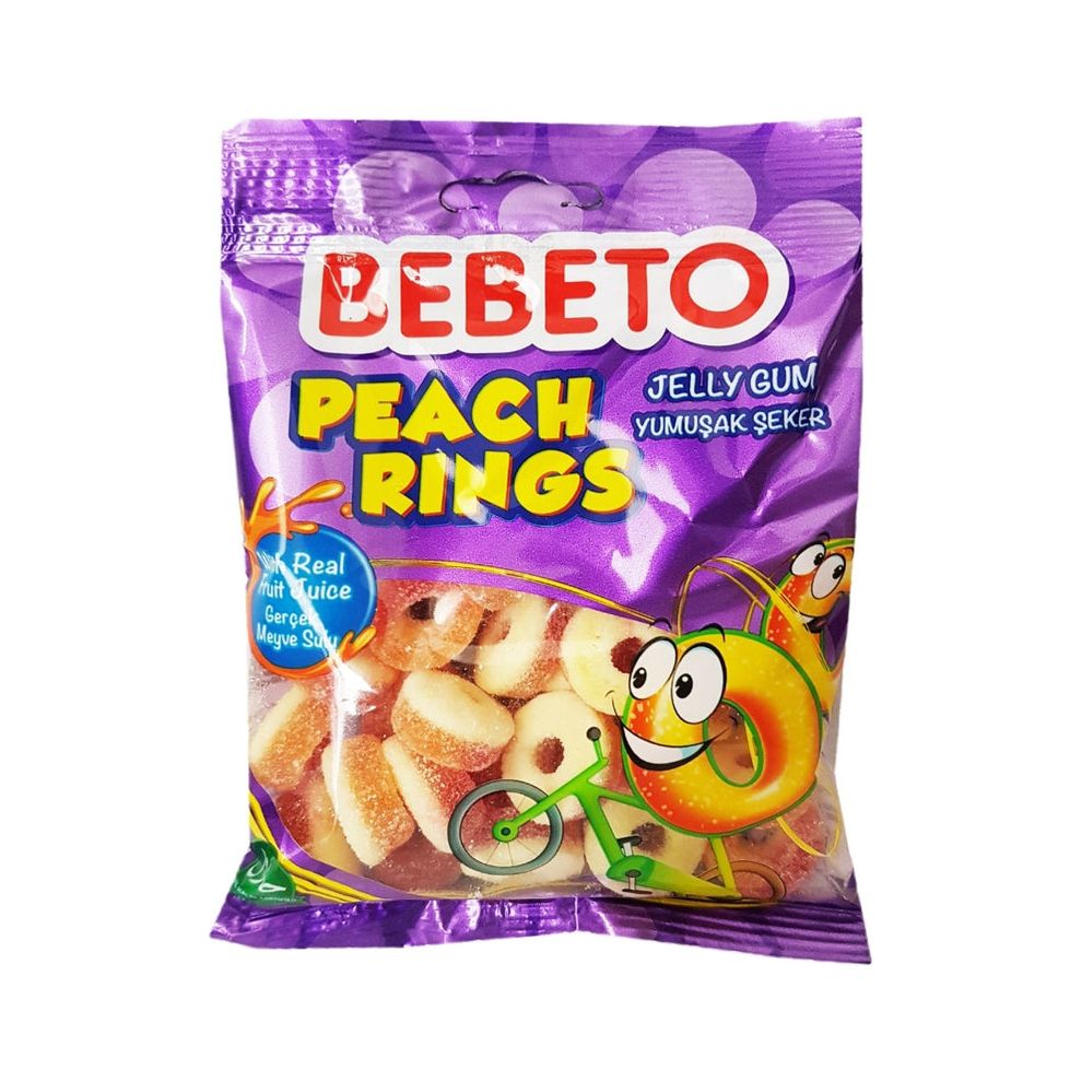 BEBETO Peach Rings Gummy - 80g