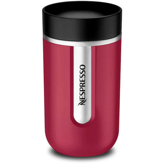 Nespresso Nomad Travel Mug, Raspberry Red - 300ml