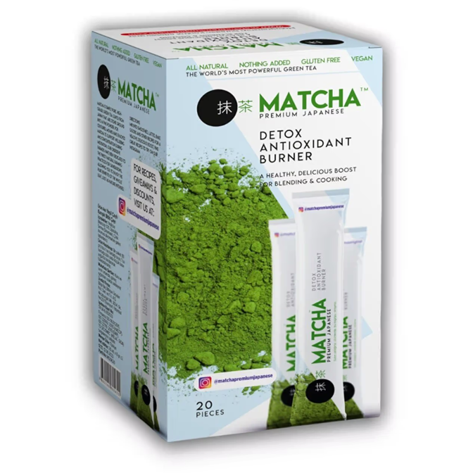 Matcha Premium Japanese Detox Burner, Strawberry flavor Matcha Tea - 1 sachet