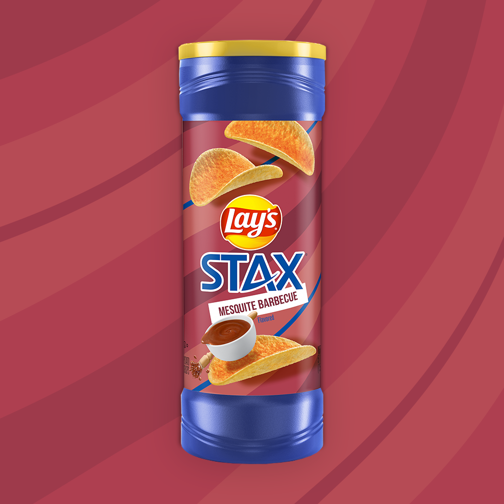 Lay's Stax Mesquite BBQ Flavored Potato Crisps 156g