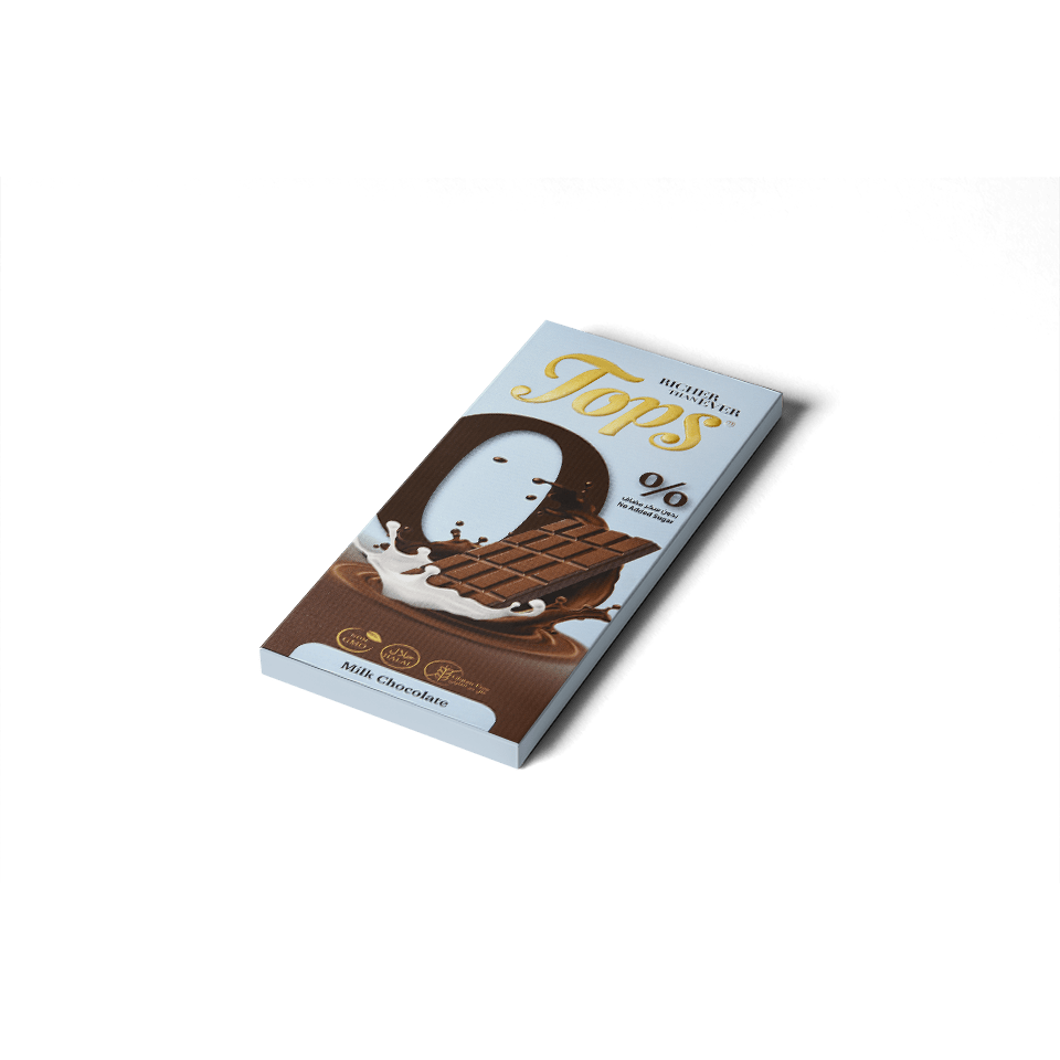 Tops Sugar Free Plain Milk Chocolate Bar - 60g