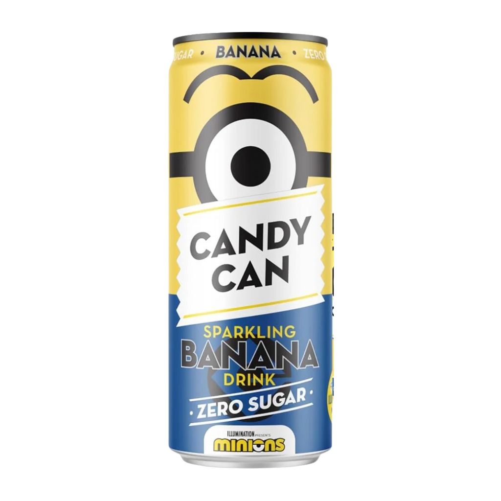 Candy Can Minions Banana sugar free sparkling soda 330 m