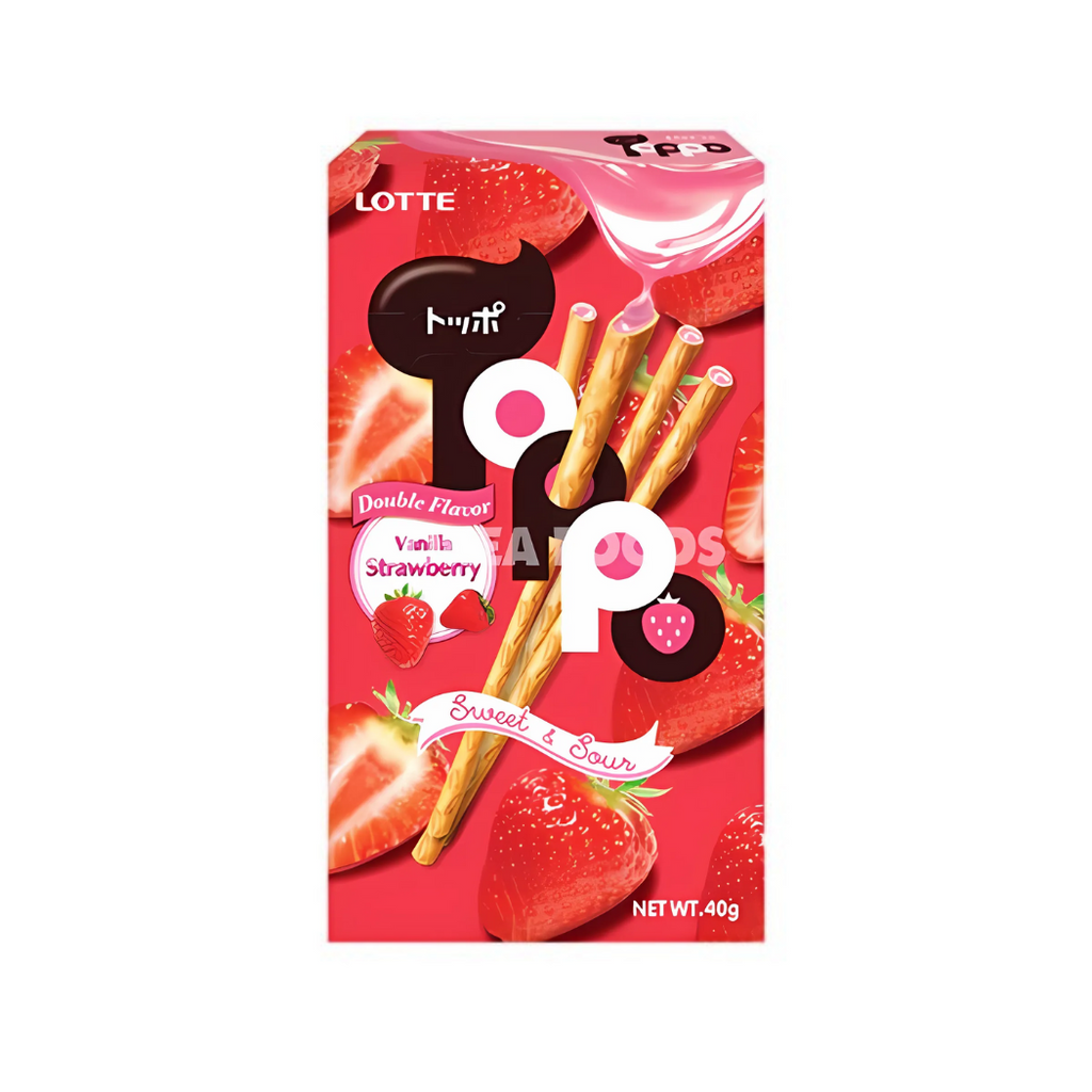 Lotte Toppo Vanilla Strawberry - 40g