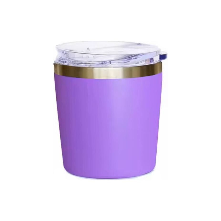 Coffee Tumbler, Double wall, Stainless steel, Lilac - 8oz