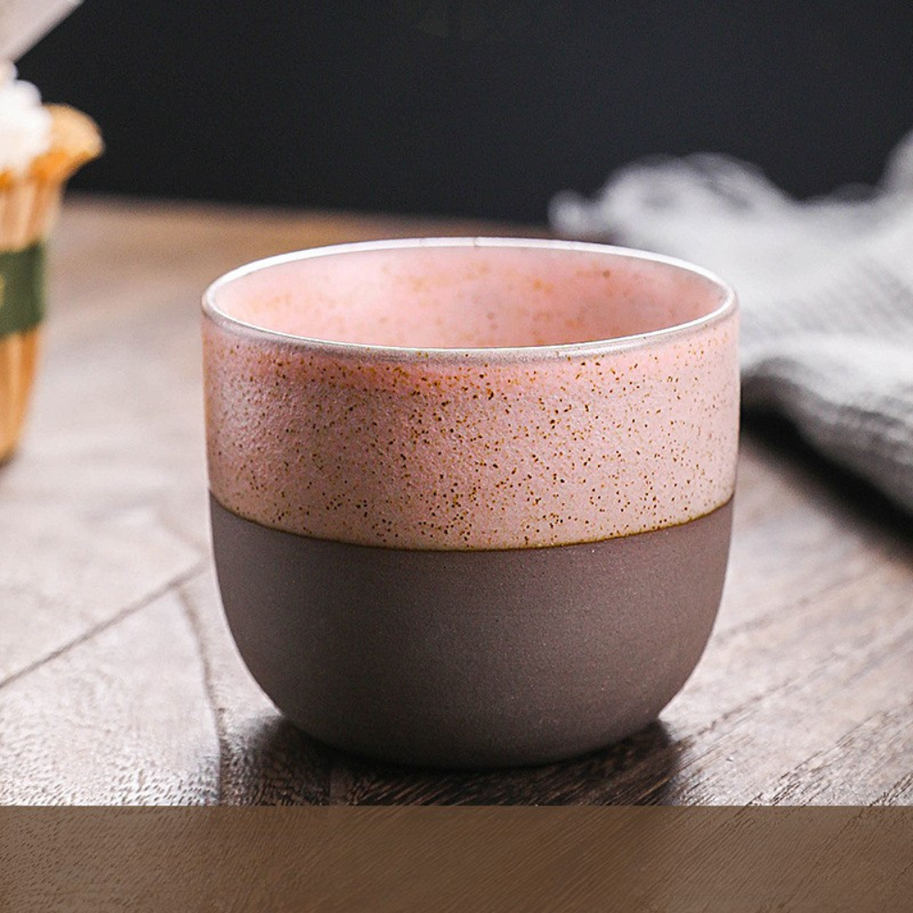 Ceramic Barista Coffee Cup, JS19: Pink - 135ml