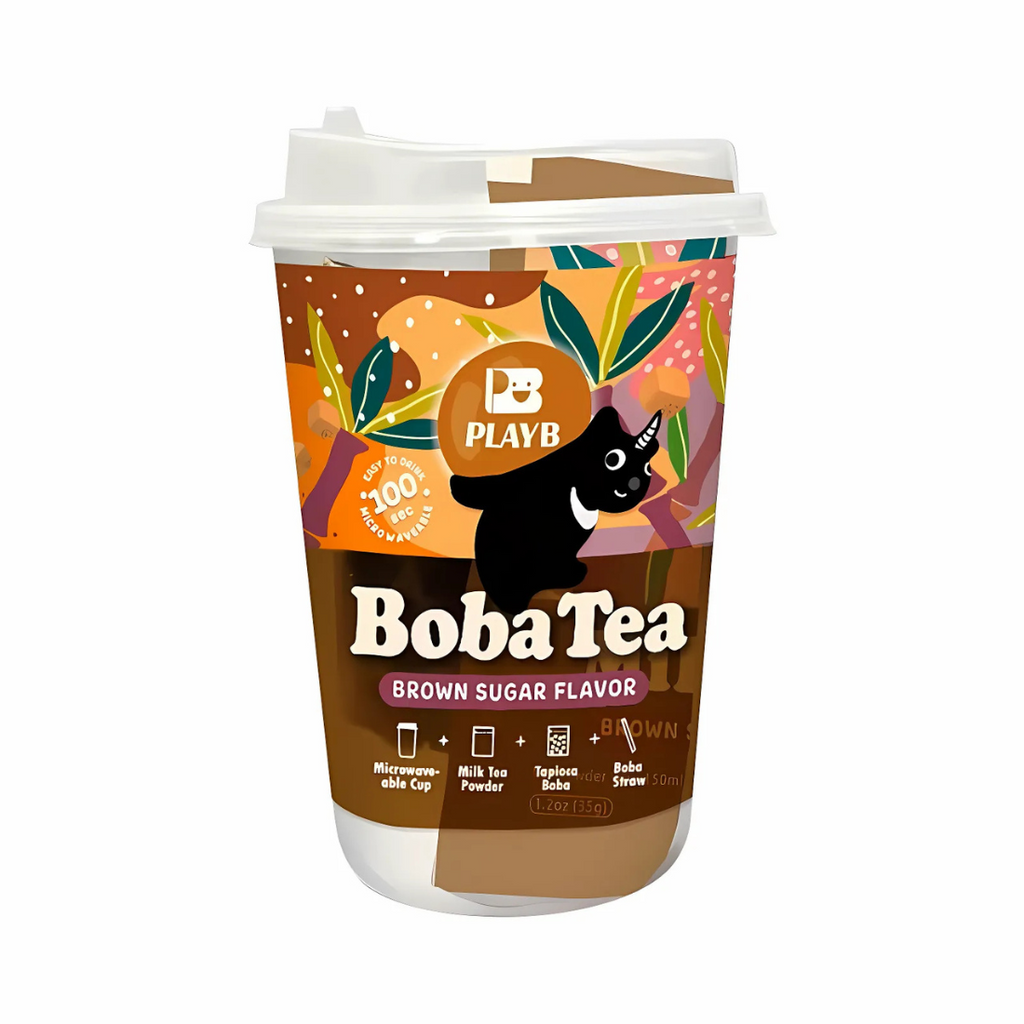 PlayB Boba Bubble Tea Brown Sugar Flavour